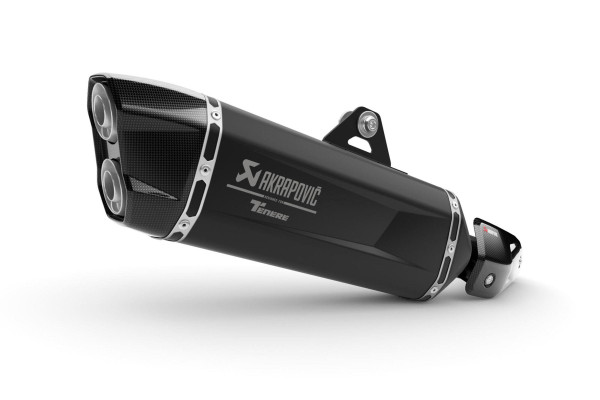 Akrapovic Schalldämpfer, Titan, Yamaha Tenere 700 ab 2025, schwarz